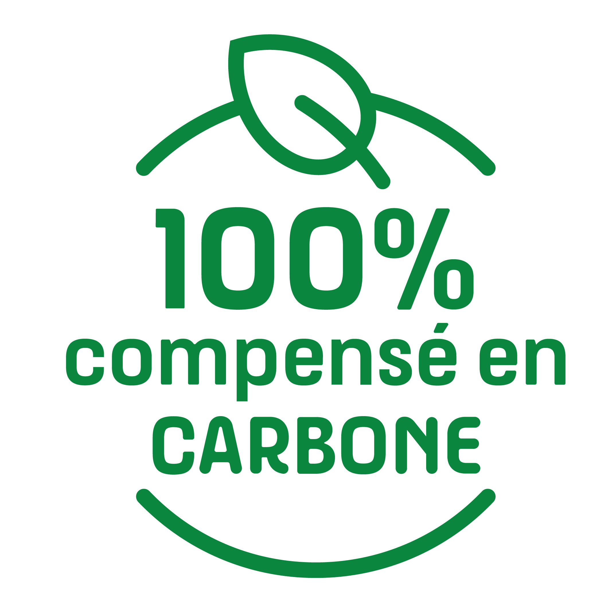 100% compensé en carbone